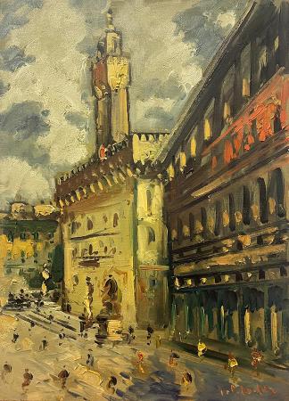 Art work by Emanuele Cappello Palazzo vecchio  - oil canvas 